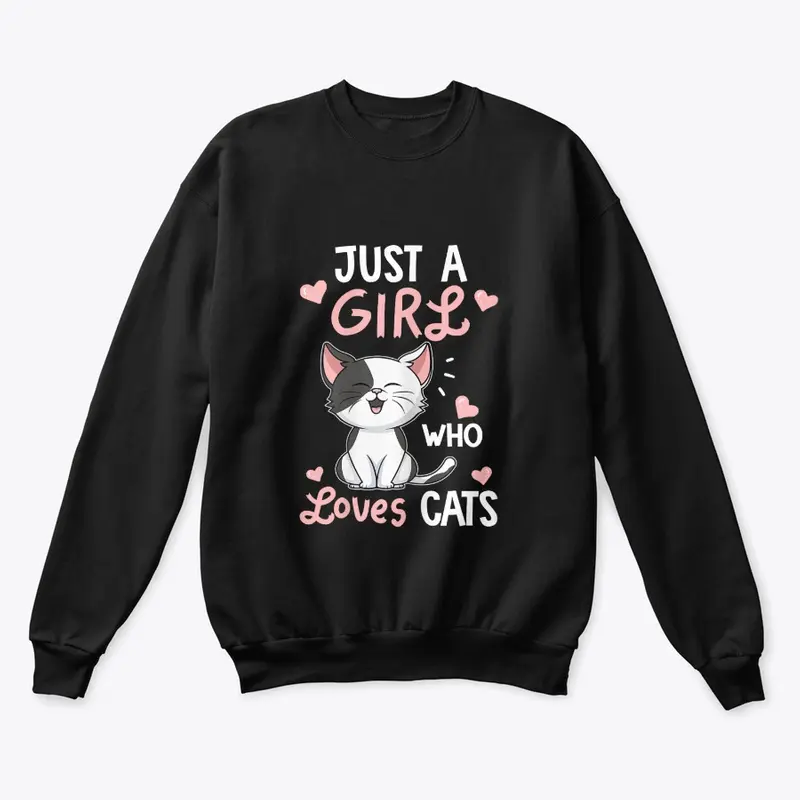 Just A Girl Who Loves Cats Tshirt 