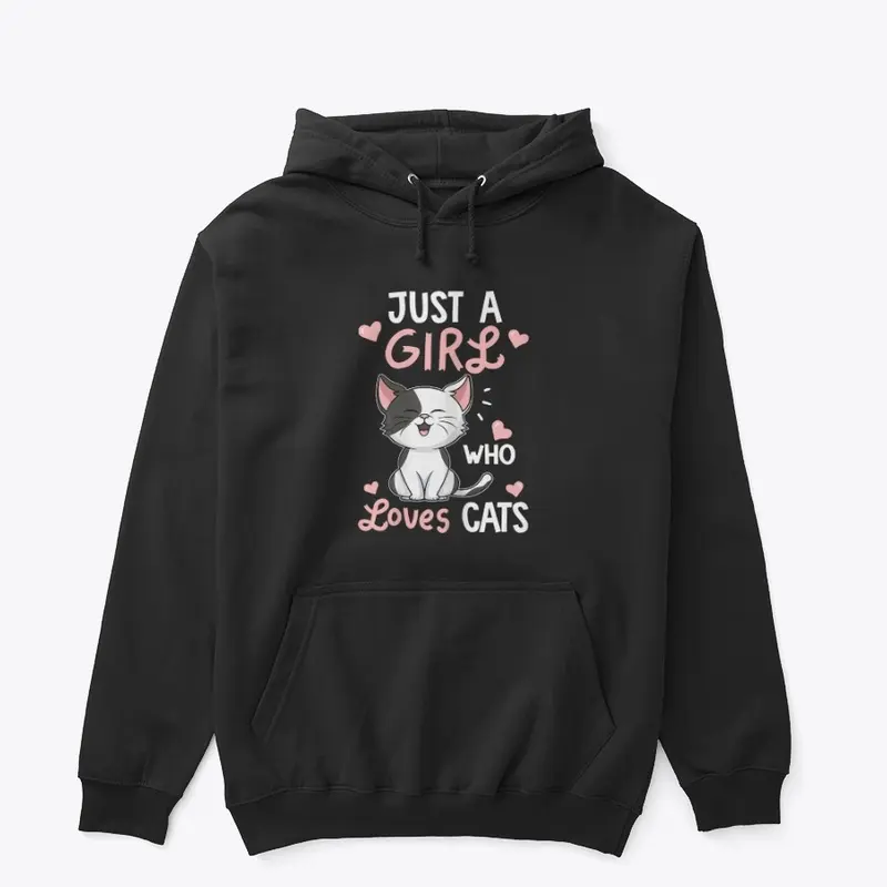 Just A Girl Who Loves Cats Tshirt 