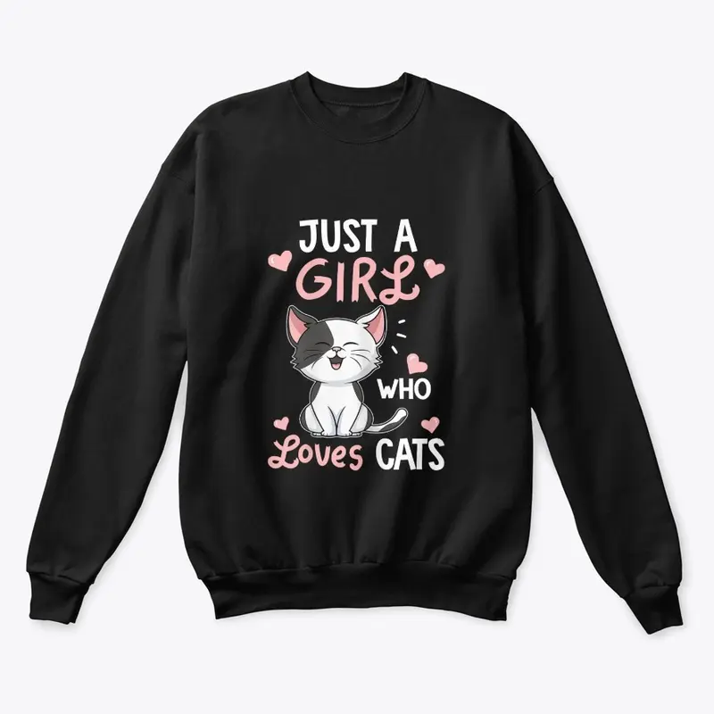 Just A Girl Who Loves Cats Tshirt 